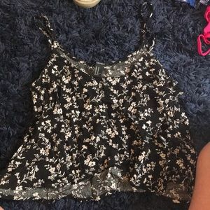 Flowery Crop Top